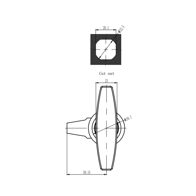 قفل فشاری MS309-3D-1 با سیلندر قفل، قابل تنظیم قفل فشاری MS309-3D-1 با سیلندر قفل، قابل تنظیم