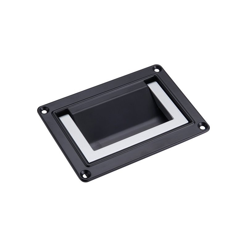 LS504-5-A دستگیره درب پایه پلاستیکی مشکی کروم